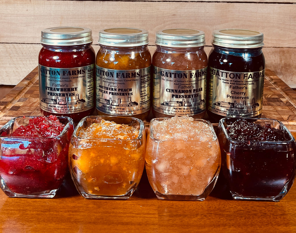 Father’s Preserves assorted flavors . Order your favorite all delicious 