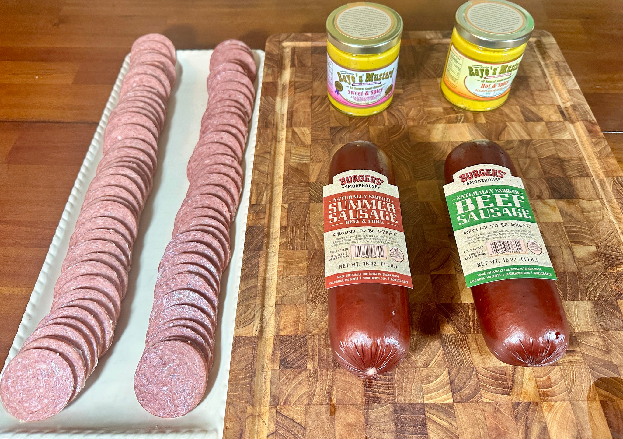 Our Favorite Summer Sausage & Raye's Mustard Combo - BSSRMC – Father's  Country Hams