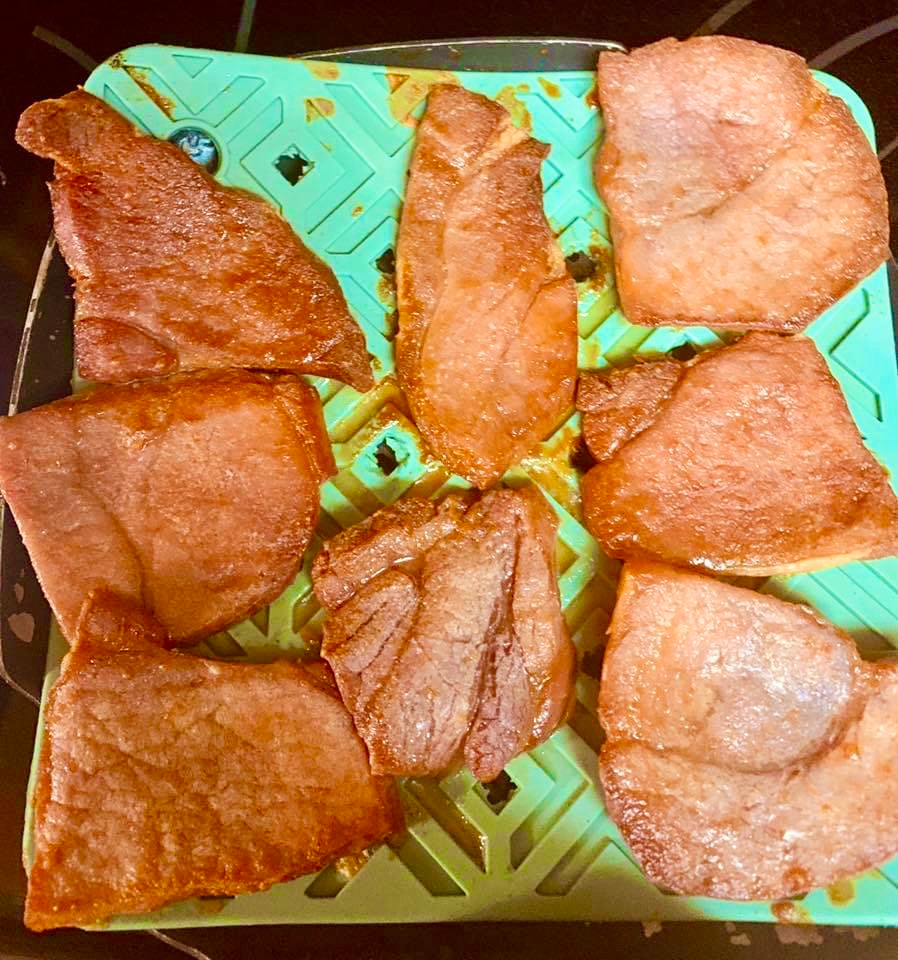 Air Fryer Cooked  Biscuit Country Ham